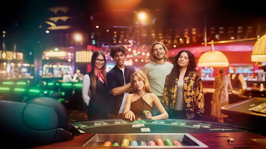 Khu vực Casino minh họa bảng thông tin bàn chơi