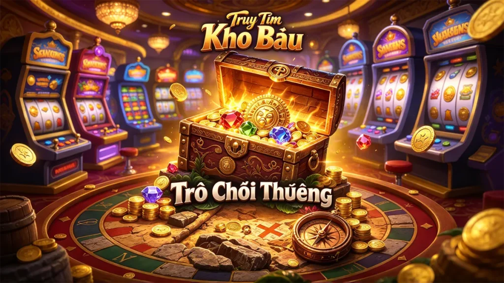 Dãy máy Slot minh họa việc phân biệt trò chơi